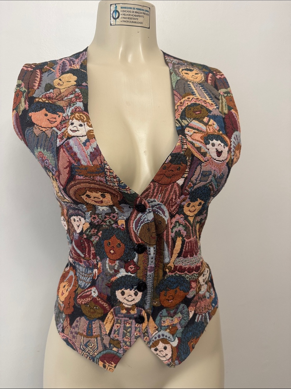 Vintage Facet by mirrors International Children Tapestry Vest